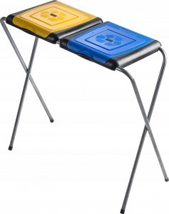 Kadax Kosz Stojak Na Worki Do Segregacji Śmieci 2x120L 2