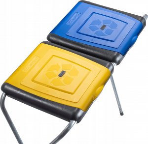 Kadax Kosz Stojak Na Worki Do Segregacji Śmieci 2x120L 3