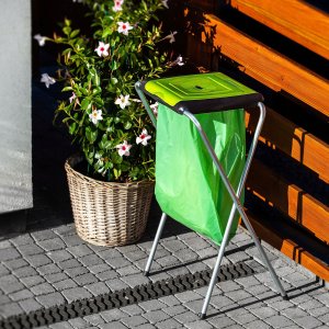 Kadax Stojak Na Worek Do Segregacji Śmieci Kosz 1x120L 8