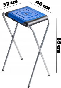 Kadax Stojak Na Worek Do Segregacji Śmieci Kosz 1x120L 3