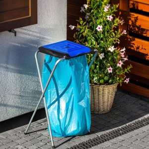 Kadax Stojak Na Worek Do Segregacji Śmieci Kosz 1x120L 8