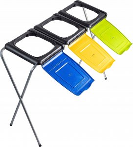 Kadax Kosz Stojak Na Worki Do Segregacji Śmieci 3x120L 3