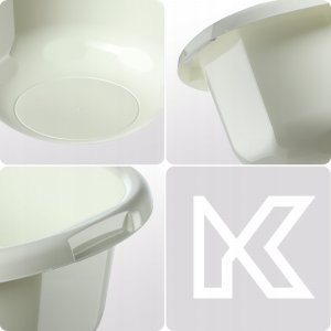 Kadax KADAX Miska Na Pranie 8L Okrągła Miednica Kremowa 11