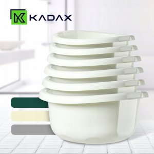 Kadax KADAX Miska Na Pranie 8L Okrągła Miednica Kremowa 4