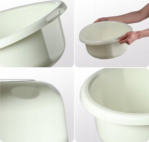 Kadax KADAX Miska Na Pranie 8L Okrągła Miednica Kremowa 10