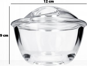 Kadax Szklana Cukiernica Z Pokrywką Pojemnik Na Cukier 4