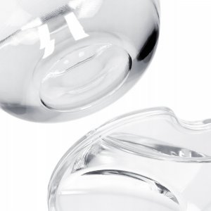 Kadax Szklana Cukiernica Z Pokrywką Pojemnik Na Cukier 5