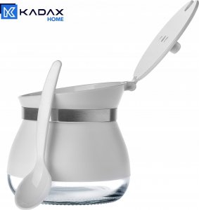 Kadax Cukiernica Cukierniczka Z Łyżeczką Pokrywką Biała 6