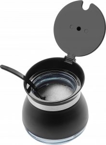 Kadax Cukiernica Cukierniczka Z Łyżeczką Pokrywką Czarna 4