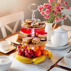 Kadax Patera Etażerka Na Ciasto Owoce Piramida 3 Poziomy 2