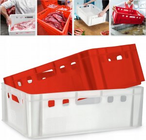 Kadax KADAX Pojemnik na mięso EURO2 40L HDPE czerwony 3