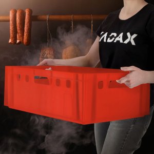 Kadax KADAX Pojemnik na mięso EURO2 40L HDPE czerwony 5