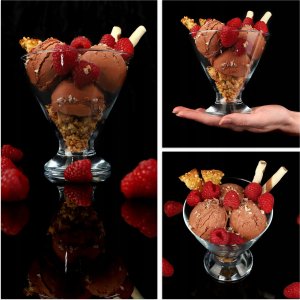 Kadax Pucharek Na Lody Desery Czarka Szklana 460ml 1szt 5