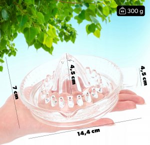 Kadax Wyciskacz Do Cytrusów Cytryn Szklany Wyciskarka 7