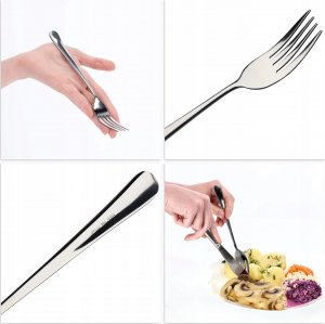 Kadax Widelce Stołowe sztućce Stalowe Widelec 20cm 3szt. 4