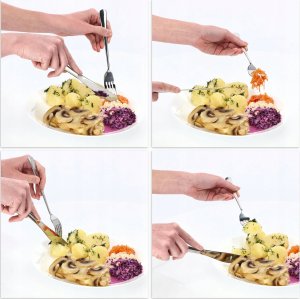 Kadax Widelce Stołowe sztućce Stalowe Widelec 20cm 3szt. 6