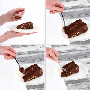 Kadax Widelce Do Ciasta 3x Widelczyki Do Deserów Tortów 6