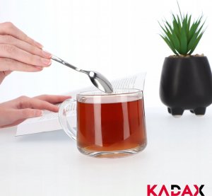 Kadax Komplet Zestaw 3 Łyżeczek Do Herbaty Kawy Stal 3