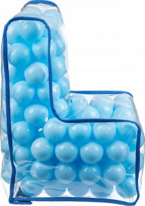 Kadax Krzesełko Fotelik Dla Dzieci Piłki Niebieskie 56cm 11