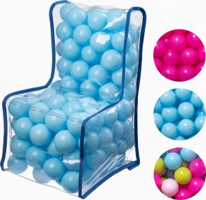 Kadax Krzesełko Fotelik Dla Dzieci Piłki Niebieskie 56cm 13