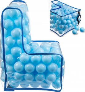 Kadax Krzesełko Fotelik Dla Dzieci Piłki Niebieskie 56cm 5