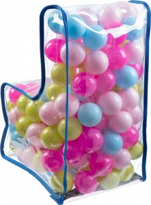 Kadax Krzesełko Fotelik Dla Dzieci Piłki Pastelowe 56cm 11