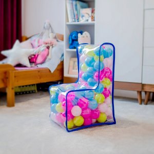 Kadax Krzesełko Fotelik Dla Dzieci Piłki Pastelowe 56cm 2