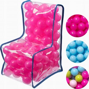 Kadax Krzesełko Fotelik Dla Dzieci Piłki Różowe 56cm 7