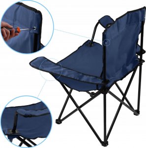 Kadax Krzesło Wędkarskie Turystyczne Składane Z Oparciem 6