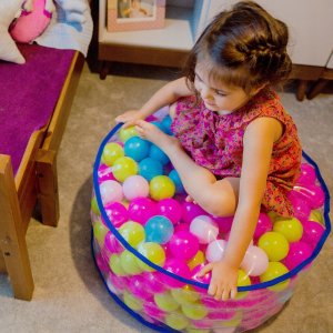 Kadax Pufa Siedzisko Dla Dzieci Piłki Kolorowe 63cm 3