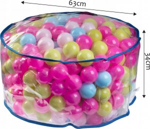 Kadax Pufa Siedzisko Dla Dzieci Piłki Kolorowe 63cm 7