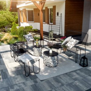 Kadax KADAX Ławka Ogrodowa z Oparciem Krzesło 50cm 6