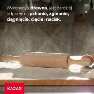 Kadax Wałek Drewniany Ruchomy Do Ciasta Pizzy 38 cm 6