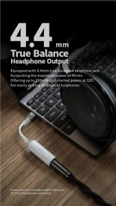 Wzmacniacz słuchawkowy Moondrop MOONDROP Dawn 4.4 mm - Zbalansowany Mini DAC/AMP USB 4