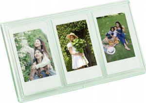 Ramka LoveInstant Ramka Stojąca Na 3 Zdjęcia Do Aparatów / Drukarek Drukujących Na Papierze Zink / Fuji Instax Mini - Zielona 2