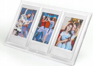 Ramka LoveInstant Ramka Stojąca Na 3 Zdjęcia Do Aparatów / Drukarek Drukujących Na Papierze Zink / Fuji Instax Mini - Przezroczysta 6