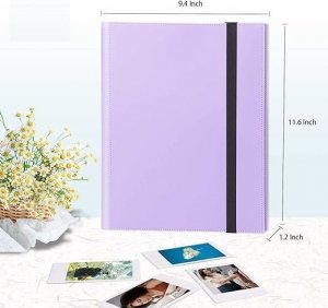 LoveInstant Album Do Fujifilm Instax Mini / Xiaomi / Polaroid / Canon / Hp / Kodak Fioletowy 5