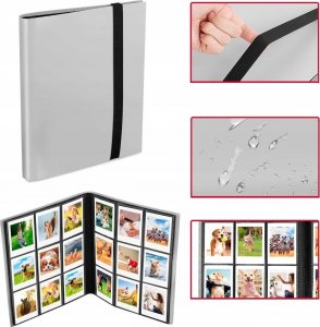 LoveInstant Album Na Zdjęcia 360 Zdjęć Do Fujifilm Instax Mini / Xiaomi / Polaroid / Canon / Hp / Kodak / Szary 11