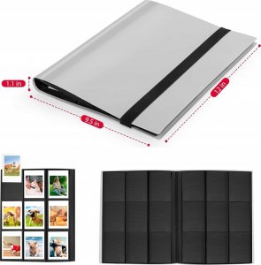 LoveInstant Album Na Zdjęcia 360 Zdjęć Do Fujifilm Instax Mini / Xiaomi / Polaroid / Canon / Hp / Kodak / Szary 5