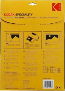 Kodak Folia Laminacyjna Do Laminowania 10w1 3x A4 + 4x 10x15cm + 3x 13x18cm Na magnesie / Cat 3650-706 4