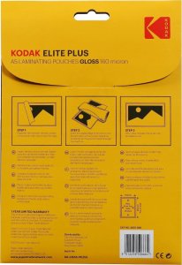 Kodak Folia Laminacyjna Do Laminowania Kodak 25 Szt. A5 21x15 Cm / 160 Mikronów / Cat 3650-666 6