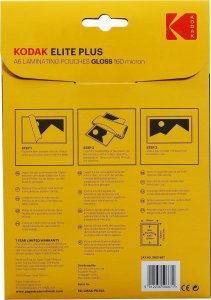 Kodak Folia Laminacyjna Do Laminowania 25 Szt. A6 10x15 Cm / 160 Mikronów / Cat 3650-667 (SB7651) 6