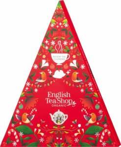 Kalendarz adwentowy English Tea Shop Czerwona choinka Bio 25 piramidek 2