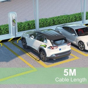 Kabel do ładowania samochodów Qoltec Typ 2, 400V, 11kW, 16A, 5m (52473) 7