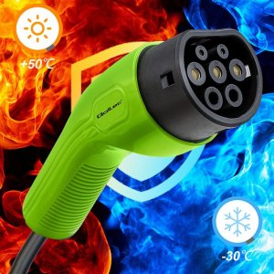 Kabel do ładowania samochodów Qoltec Typ 2, 400V, 11kW, 16A, 5m (52473) 10