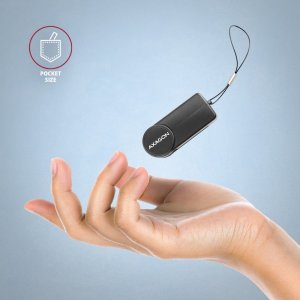 Axagon CRE-SMPA PocketReader - Składany kieszonkowy czytnik Smart Card / ID Card USB-A 4