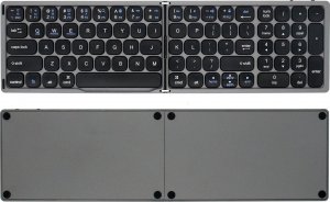 Klawiatura HDWR Elegancka składana klawiatura bezprzewodowa z Bluetooth, ciemnoszara typerCLAW BS110 3