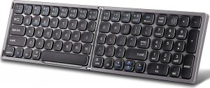 Klawiatura HDWR Elegancka składana klawiatura bezprzewodowa z Bluetooth, ciemnoszara typerCLAW BS110 7