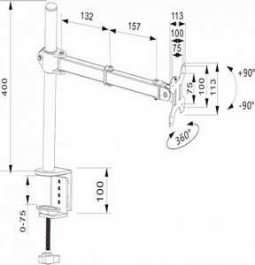 HDWR Uchwyt na monitor SolidHand UM01 (SolidHand-UM01) 4