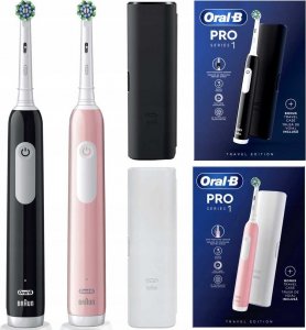 Szczoteczka Oral-B Pro CrossAction Black + Pink + Etui Black/Pink 1
